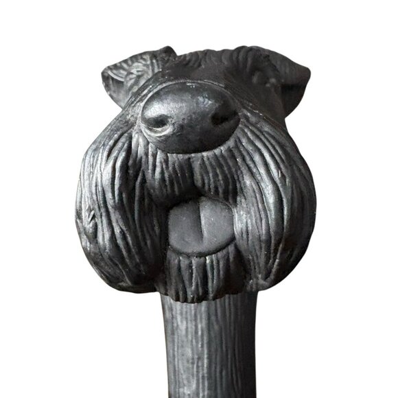 Aramis Tartan Plaid Umbrella Scottie Dog's Head Handle Scottish Terrier Blue - Picture 7 of 16